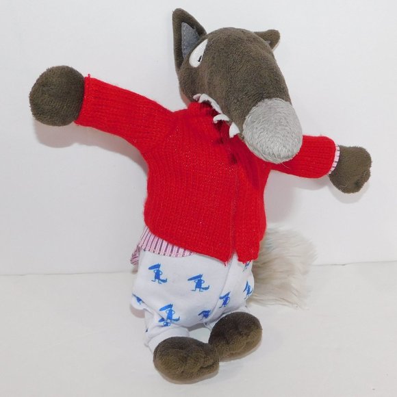 Auzou Le Loup The Little Wolf 10" Plush Stuffed Doll - Picture 3 of 5